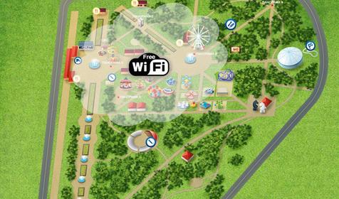 Городской парк_схема зоны wi-fi