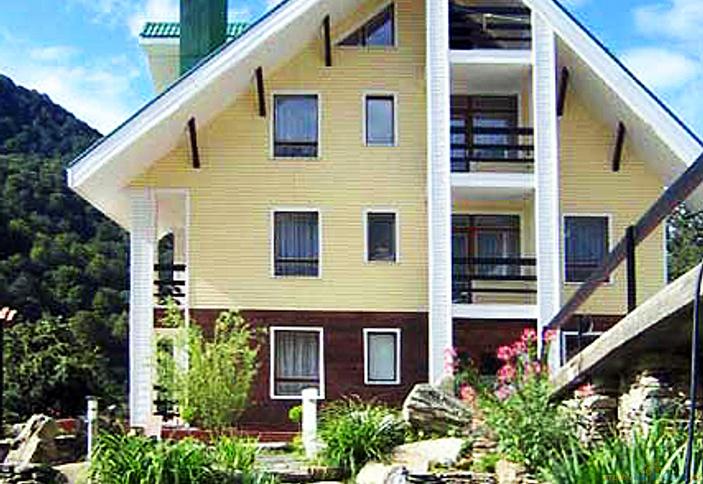 Фасад отеля Беринг, г. Сочи, п. Красная Поляна