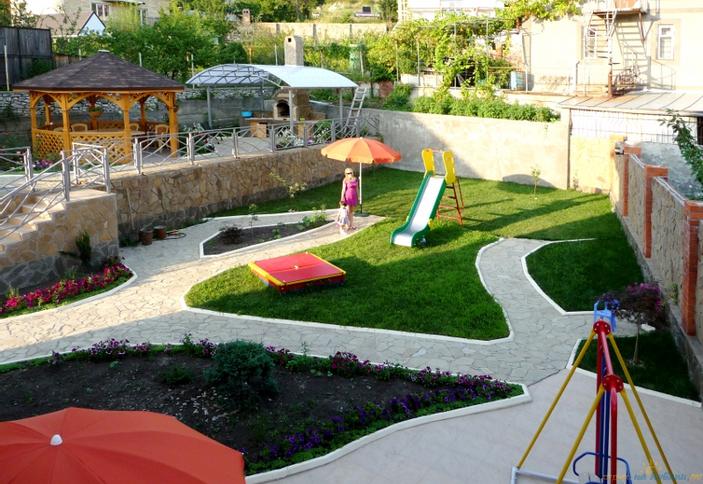 Двор, Частный дом с пансионом Афалина, Туапсинский район, п. Агой 