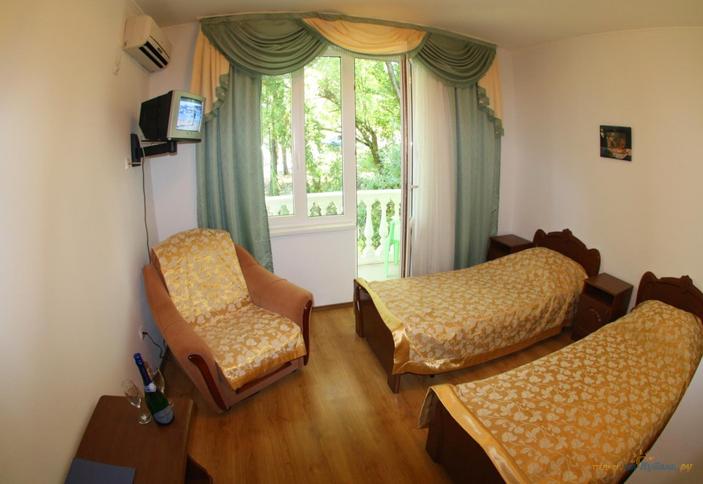 TWIN (двухместный стандартный номер). Гостиница Олеся-Лоо, Лазаревский район, п. Лоо