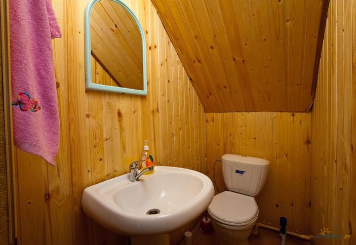 Санузел трехместного номера. Частный дом Добрая сказка, Республика Адыгея, р-н Майкопский, п. Каменномостский