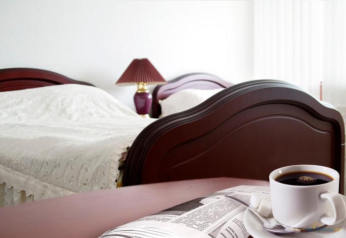 Спальня люкса. Пансионат Нева Интернейшенел, г. Сочи