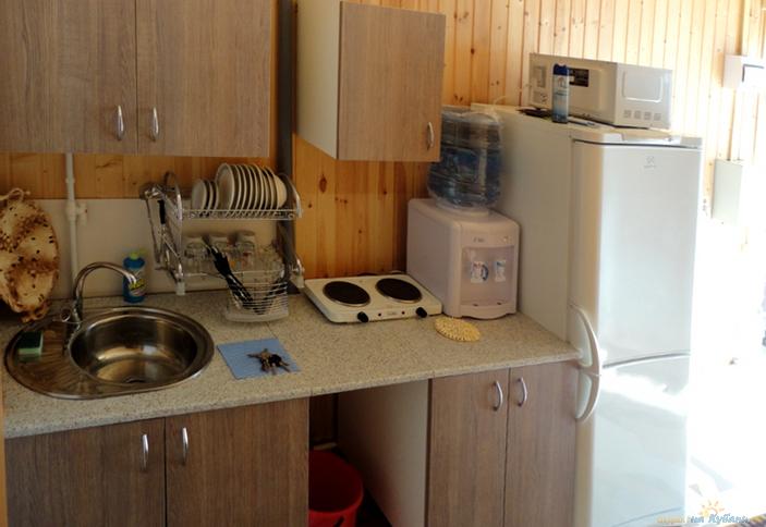 Кухня Номер квартирного типа № 3 Гостевой дом Солнечный, Темрюкский р-н, ст. Голубицкая