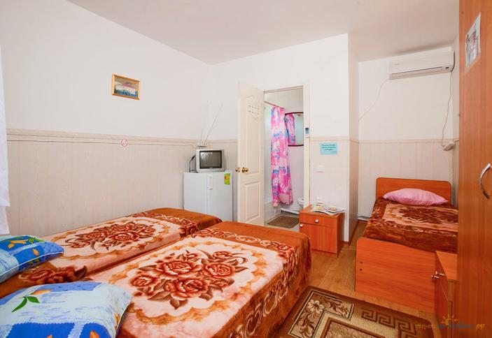 Трехместный номер ПК. Гостевой дом У Васильевича, Туапсинский район, кп. Новомихайловский