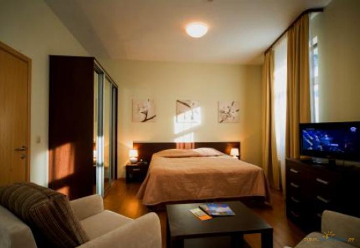 Однокомнатные апартаменты с отдельной кухней, корпус 5. Отель Гелиопарк Вальсет Роза Хутор