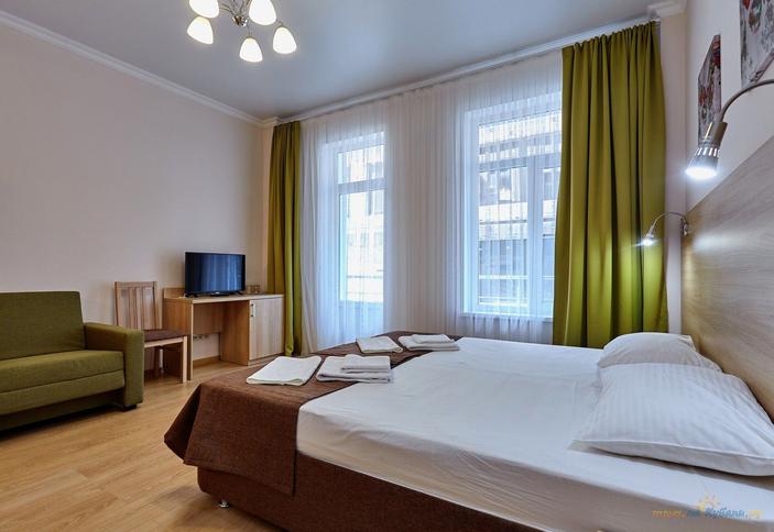 Трехместный однокомнатный с балконом, 2,3 этаж