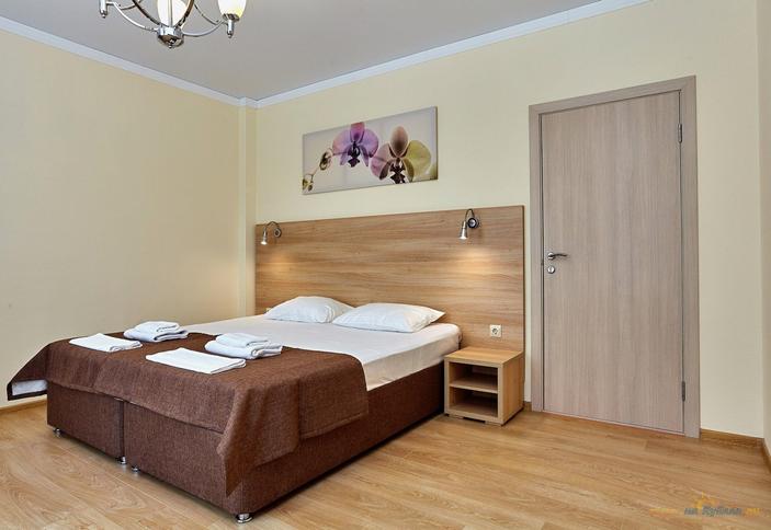 Двухместный однокомнатный без балкона, 1 этаж