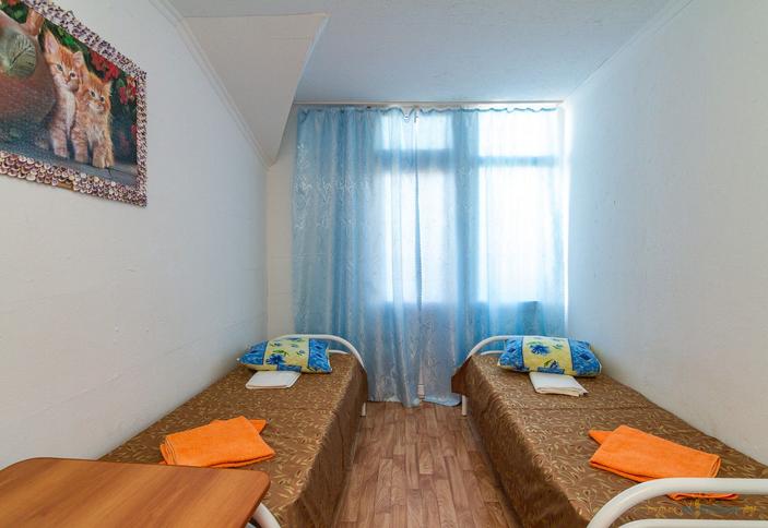 Эконом двухместный (без удобств). База отдыха Ростовчанка, Анапа, Благовещенская