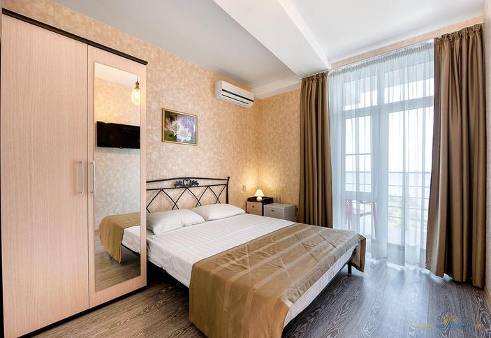 Двухместный с видом на море и балконом