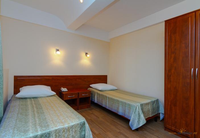 Однокомнатный двухместный стандарт 1 категории. Санаторий Мотылек, Анапа