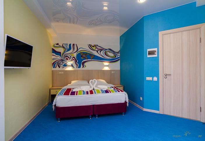 Четырехместный с балконом. Гостевой дом Позитив, Анапа, Витязево