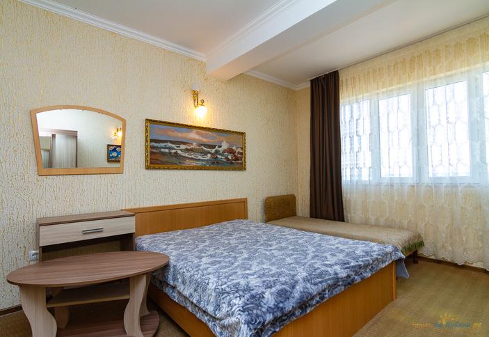 Стандарт четырехместный с балконом, вид на море. Эллинг Натали, Сочи, Лоо