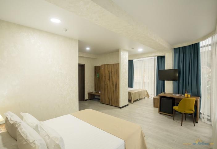 Двухкомнатный четырехместный стандарт. Отель Экодом Адлер, Сочи, Адлер