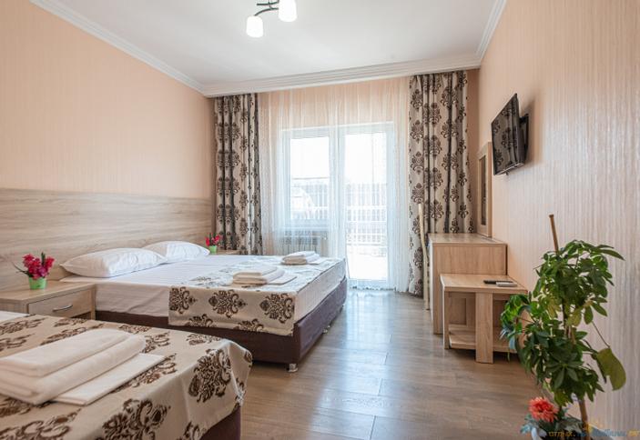 Трехместный однокомнатный (1 и 2 этаж), 2 корпус