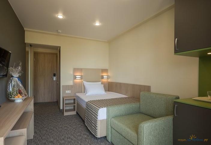 Стандарт одноместный без балкона, 1 этаж. Пансионат Бургас, Сочи, Адлерский р-н