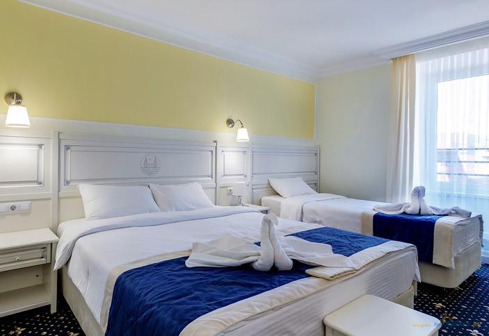 Семейный двухкомнатный с изолированными комнатами, маленький балкон, теневая сторона, №518