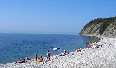 Пляж поселка Ольгинка