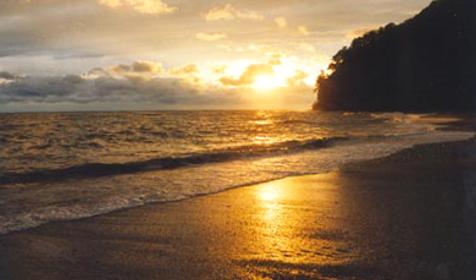 Скала Киселева на закате