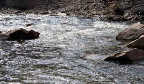 Пороги на реке Убин.