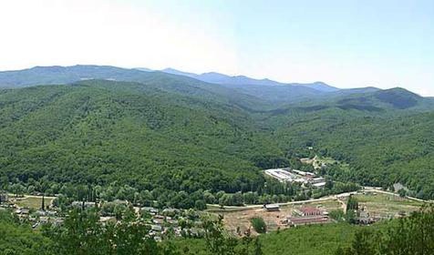 Панорама поселка Новый со скал