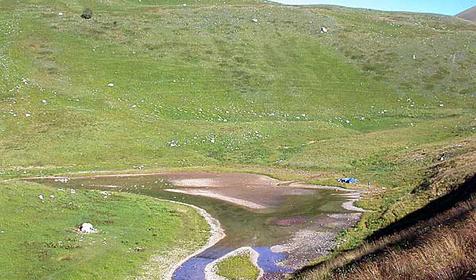 Озеро Псенодах. Вид сверху