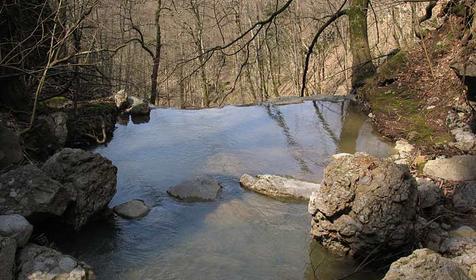 Верхушка водопада