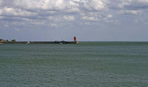 Краснодарское водохранилище.