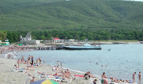 Пляж. Санаторий Солнечный, г. Геленджик, с. Кабардинка