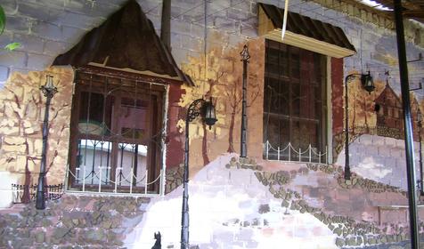 Терраса частного пансионата Цветочная-25, г. Темрюк, ст-ца Голубицкая