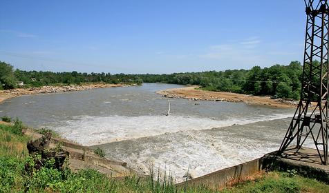 Река Белая в районе Белореченской ГЭС