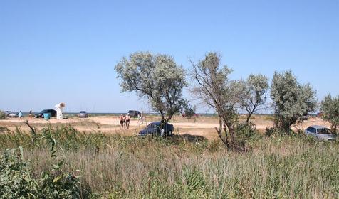 Голубицкая. Вид с трассы на Золотой пляж