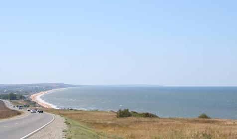 Голубицкая. Вид на побережье Голубицкой
