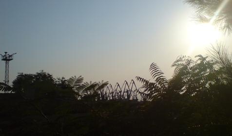 Вид на порт из городского парка