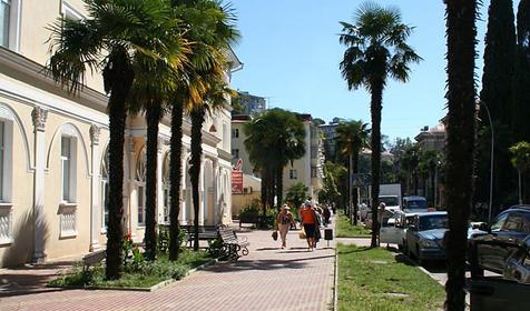 Главная улица пос. Хоста