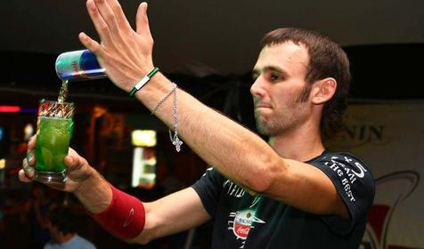 Бармен-шоу в аквапарке Экватор