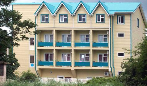 Фасад гостиницы Изумруд, Туапсинский район, п. Джубга