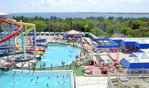 Панорама аквапарка Бегемот, г. Геленджик