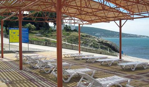 Пляж гостиницы Жемчужина, г. Геленджик, п. Кабардинка