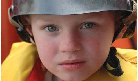 Юные участники сплавов по р. Белой, Республика Адыгея, ст. Даховская