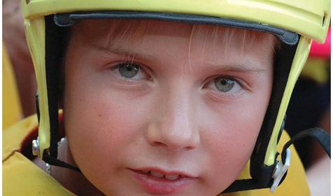 Юные участники сплавов по р. Белой, Республика Адыгея, ст. Даховская