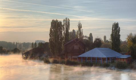 Солнечный остров на закате