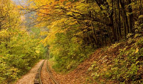 Железная дорога в Гуамском ущелье