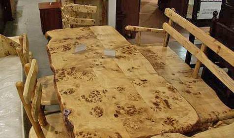 Мебель из массива капа