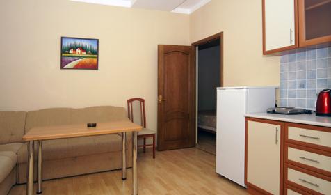 Гостиная в номере полулюкс, пятиэтажный корпус, гостевой дом Апарт-отель Фрегат, г. Анапа