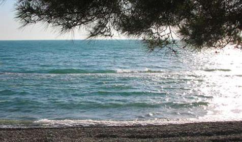 Пляж, клинический санаторий Прогресс, г. Сочи, Хостинский район, Хоста