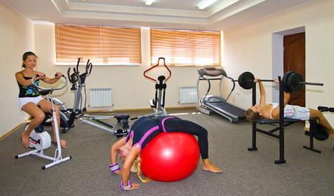 Тренажерный зал пансионата Бригантина, г. Анапа