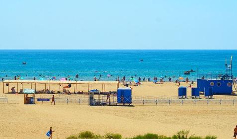 Собственный пляж пансионата Бригантина, г. Анапа