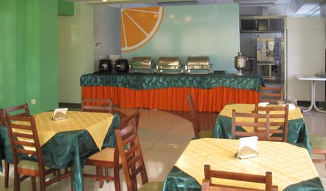 Столовая отеля Золотые барханы, г. Анапа, п. Джемете