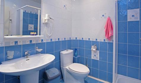 Санузел в стандартном номере, Гостевой дом На Херсонской, г. Геленджик