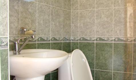 Санузел в номере, гостиница Тихая гавань, п. Архипо-Осиповка